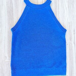 Old Navy Blue Knit Sweater Tank Top